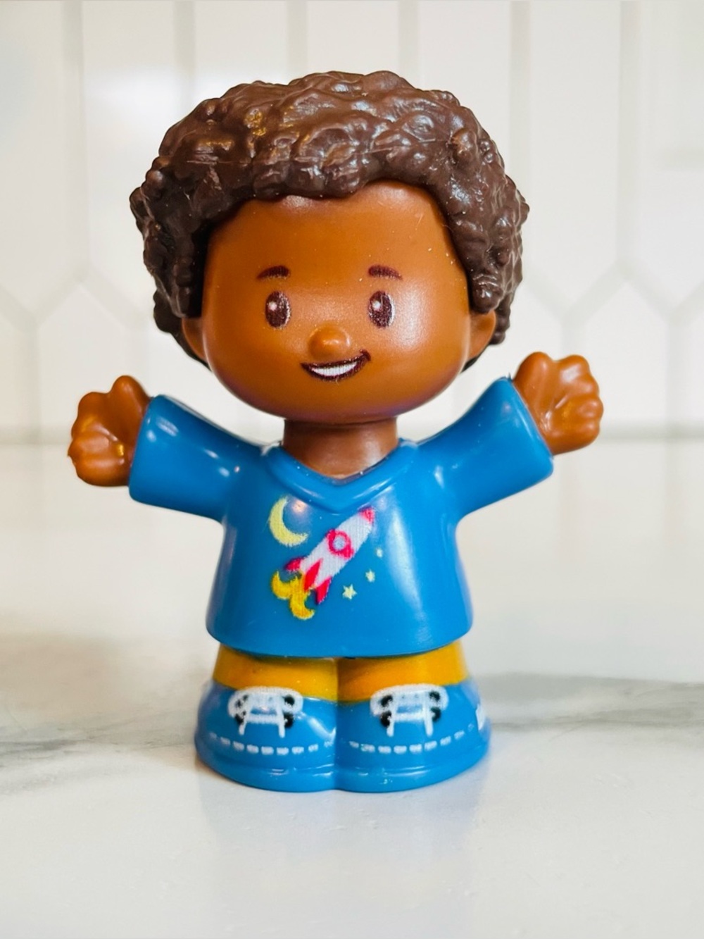 Fisher Price Little People Big Yellow School Bus Figure - Chris